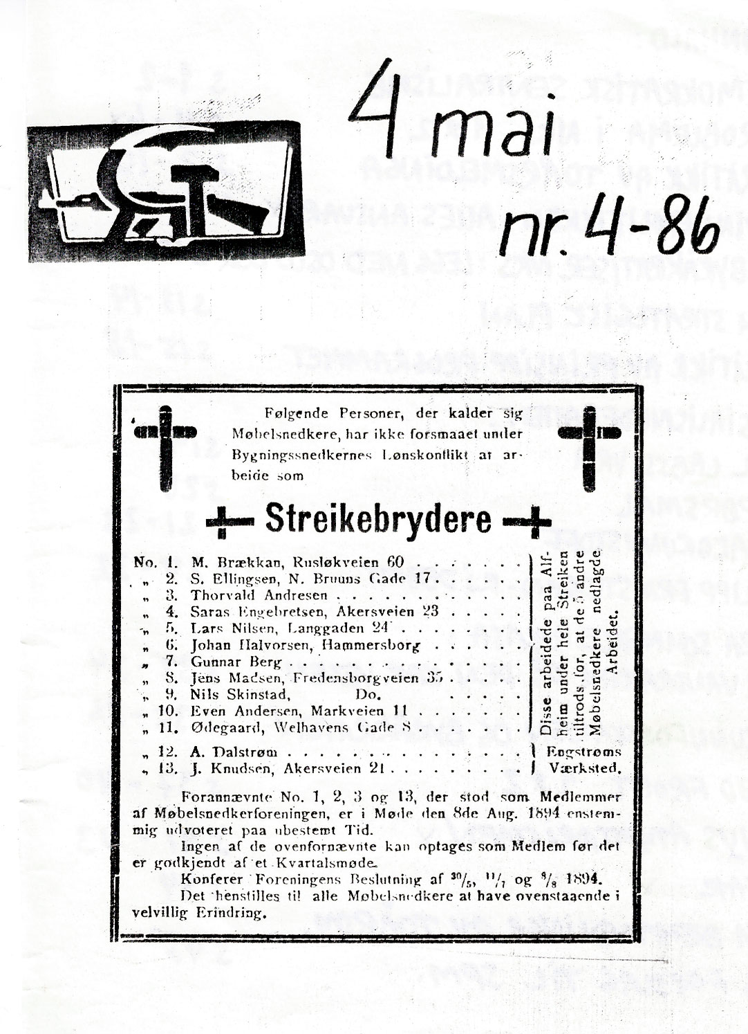 4. mai nr. 4, 1986