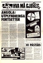 Hva må gjøres 1976 – ekstranummer om Angola