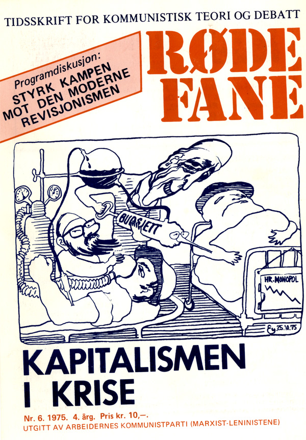 Forside Røde Fane nr 6, 1975